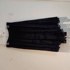 Black lace skirt